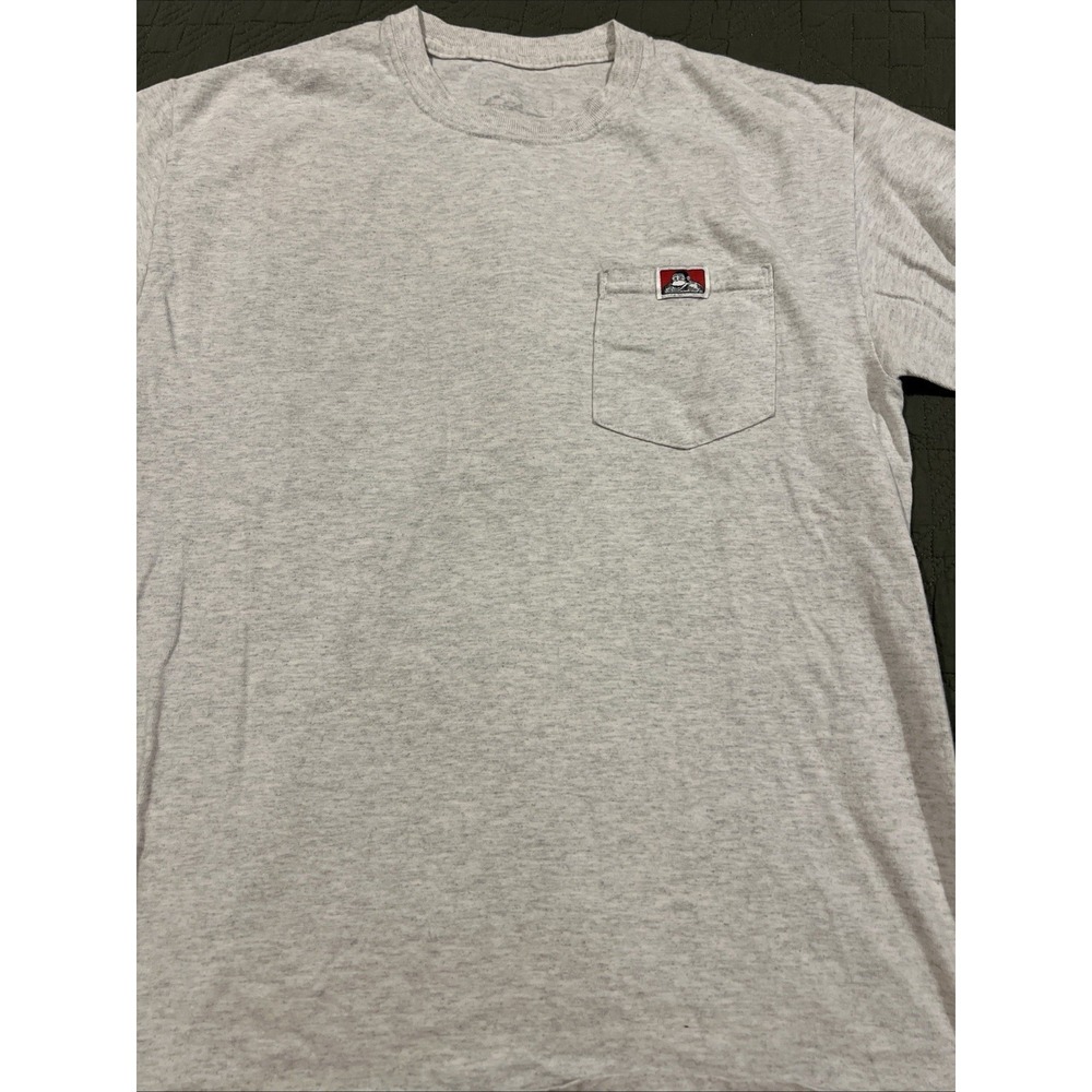 Ben Davis Men's Medium T Shirt With Pocket Light Gray‎